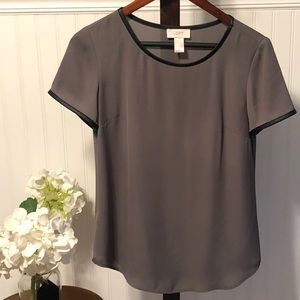 Ann Taylor Loft Grey Shirt size XS